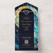 Mystische Himmelshochzeit in einer Einladung (Innen Boden)