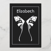 Mystische Himmelsmuscheleinladung Folieneinladung (Vorderseite)