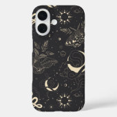 Mystische Himmelsnächtliche Moth & Schlangenmuster Case-Mate iPhone Hülle (Rückseite)