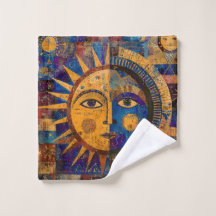 Mystische Himmelssonne Mond Alchemie