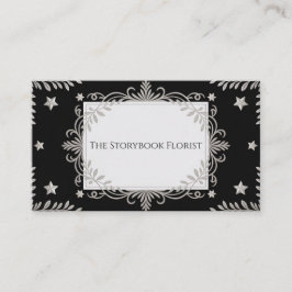 Mystische Himmelsweine Silber und Schwarz Visitenkarte