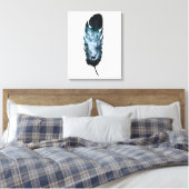 Mystische Hirsche in Waldfedern Große Leinwand (Insitu (Schlafzimmer))