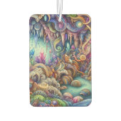 Mystische Höhle farbenfrohe Juwelen Autolufterfrischer (Rückseite)