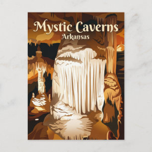 Mystische Höhlen Arkansas Postkarte