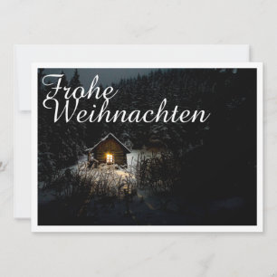 Mystische Hütte im tiefen Wald, Weihnachten