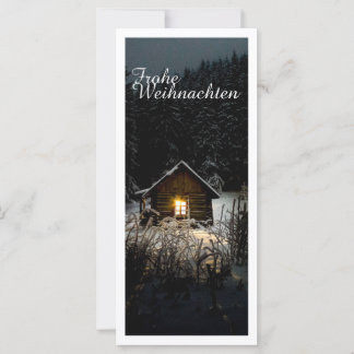 Mystische Hütte im tiefen Wald, Weihnachten