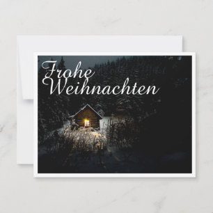 Mystische Hütte im tiefen Wald, Weihnachten