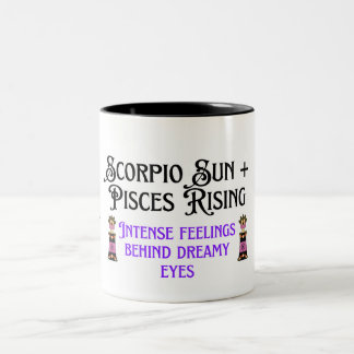 Mystische Intensität - Scorpio Sun, steigende Fisc Zweifarbige Tasse