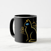 Mystische Istanbul Katze Tasse (Vorderseite Links)