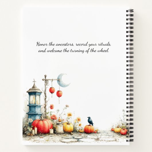 Mystische Jahreszeiten | Samhain Grimoire Buch der (Rückseite)