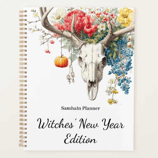 Mystische Jahreszeiten | Samhain Grimoire Buch der Planer (Vorderseite)