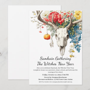 Mystische Jahreszeiten   Samhain Hexen-Neujahr Einladung
