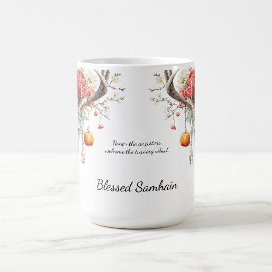 Mystische Jahreszeiten | Samhain Witchy Design Kaffeetasse (Mittel)