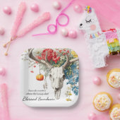 Mystische Jahreszeiten | Samhain Witchy Design Pappteller (Party)