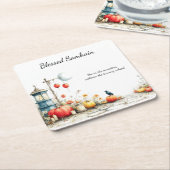 Mystische Jahreszeiten | Samhain Witchy Design Rechteckiger Pappuntersetzer (angewinkelt)