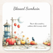 Mystische Jahreszeiten | Samhain Witchy Design Rechteckiger Pappuntersetzer (Vorderseite)