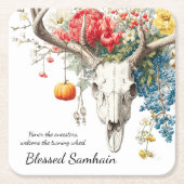 Mystische Jahreszeiten | Samhain Witchy Design Rechteckiger Pappuntersetzer (Vorderseite)