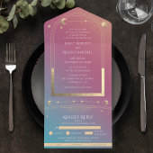 Mystische Jewel Gold Celestis Sun Moon Stars All In One Einladung