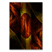 Mystische Jungle Abstrakt Art Table Card Tischnummer (Rückseite)