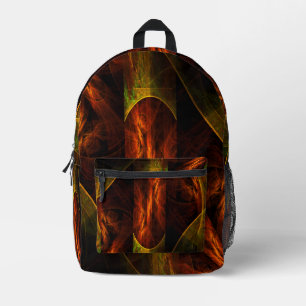 Mystische Jungle Abstrakte Kunst Bedruckter Rucksack