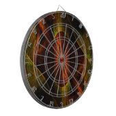 Mystische Jungle Abstrakte Kunst Dartscheibe (Vorderseite Links)