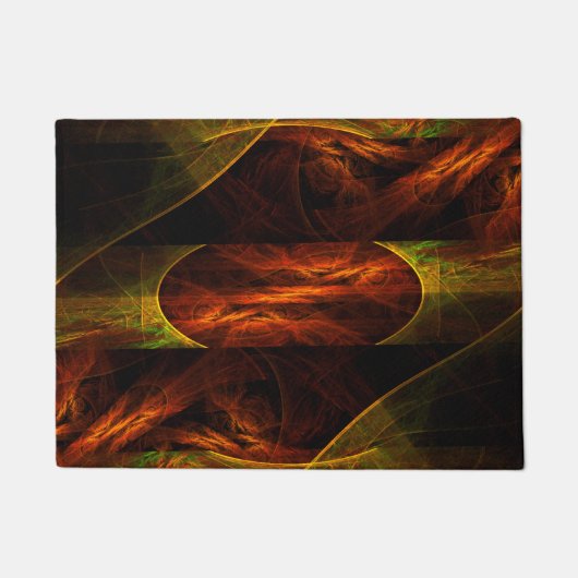 Mystische Jungle Abstrakte Kunst Fußmatte (Vorderseite)