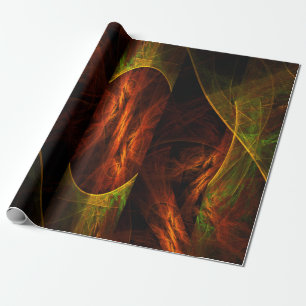 Mystische Jungle Abstrakte Kunst Geschenkpapier