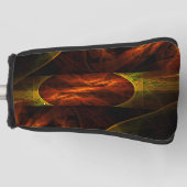 Mystische Jungle Abstrakte Kunst Golf Headcover (Vorderseite)