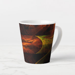 Mystische Jungle Abstrakte Kunst Milchtasse