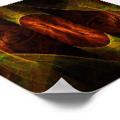 Mystische Jungle Abstrakte Kunst Poster (Ecke)