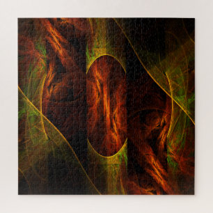Mystische Jungle Abstrakte Kunst Puzzle