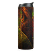 Mystische Jungle Abstrakte Kunst Thermosbecher (Nach links gedreht)