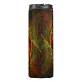 Mystische Jungle Abstrakte Kunst Thermosbecher (Rückseite)