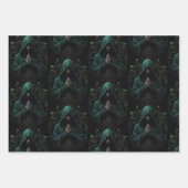 Mystische Kapselung in Schwarz und Weiß Geschenkpapier Set (Vorderseite 2)