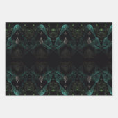 Mystische Kapselung in Schwarz und Weiß Geschenkpapier Set (Vorderseite)