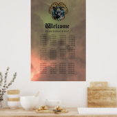 Mystische Katze Ägyptens, schwarz wie Nacht Poster (Küche)