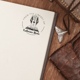 Mystische Katze aus der Bibliothek des Buches Gummistempel