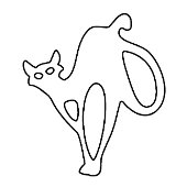 Mystische Katze ein mutiger Ausdruck von Eleganz Tasse