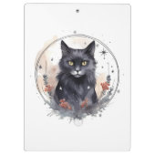 Mystische Katze Klemmbrett (Rückseite)