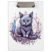 Mystische Katze Klemmbrett (Vorderseite)