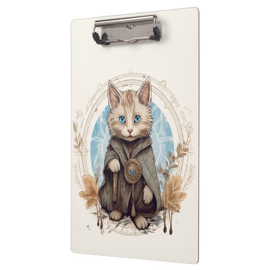 Mystische Katze Klemmbrett (Links)