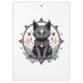 Mystische Katze Klemmbrett (Rückseite)