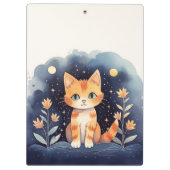 Mystische Katze Klemmbrett (Rückseite)