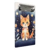 Mystische Katze Mini Klemmbrett (Schrägansicht)
