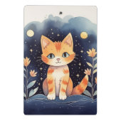 Mystische Katze Mini Klemmbrett (Rückseite)