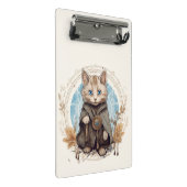 Mystische Katze Mini Klemmbrett (Schrägansicht)