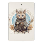 Mystische Katze Mini Klemmbrett (Rückseite)