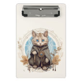 Mystische Katze Mini Klemmbrett (Vorderseite)