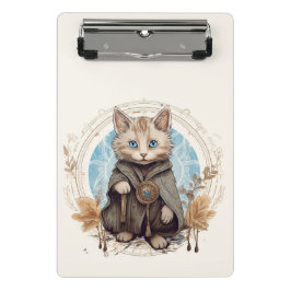 Mystische Katze Mini Klemmbrett