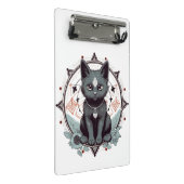 Mystische Katze Mini Klemmbrett (Schrägansicht)